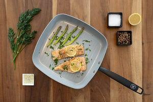 Grillpan top down sfeer